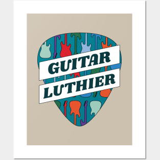 Guitar Luthier Guitar Pick Posters and Art